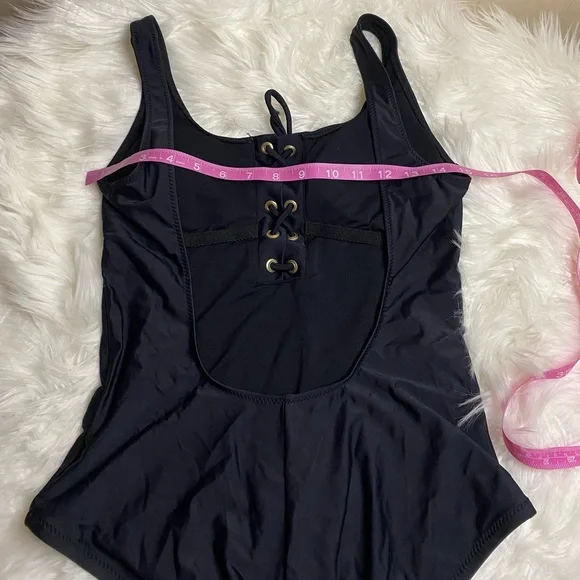 Mossimo size Medium black one piece swimsuit - Picture 2 of 12